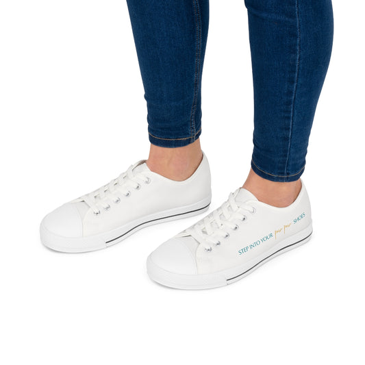 "Step into Your Pow-Pow Shoes!" Women's Low Top Sneakers